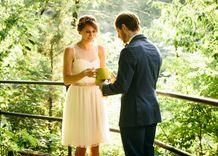 Polkadot Silk Tulle Wedding Dress W/ Mauve Crystal Ribbon Belt 1 small