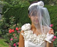 Rose Garden Wedding Dress 1 small