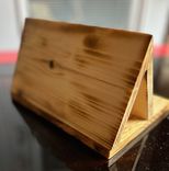 Wood Book Rest | Personalized Wood Night Stand Book Page Holder | Drink Holder 6 small