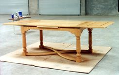 White Oak Dining Table With Sideboard And Chairs 4 small