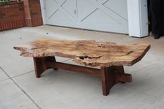 Natural-Edge Wood Coffee Tables 2 small