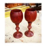 Toasting Glasses In Bloodwood (Wedding And 5th Year Anniversary) 2 small