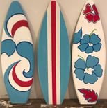2ft Tall Wooden Surfboard Table Party Centerpiece Number Decoration 2 small