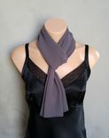 Purple Taupe Chiffon Scarf 1 small