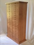 Cherry Chest Of Drawers, Jewelry Storage Cabinet, Collector's Organizer 2 small