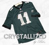 Crystallized Jersey Any Team Player Nfl Football Sports Bling European Crystals Bedazzled 5 small
