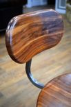 Vintage Industrial Stool With Back 4 small