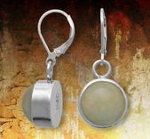 Bijou Baubles Cabochon Sterling Silver Earrings 1 small