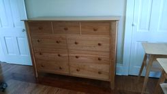 Solid Cherry 9 Drawer Dresser. 2 small