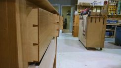 Solid Cherry 9 Drawer Dresser. 3 small