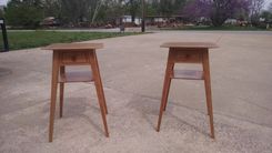 Splayed Leg Occasional Table In Cherry 2 small