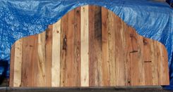 French Country Reclaimed Wood Handmade Headboard 1 small
