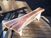 Asian Style Cherry Slab Bench 3 small