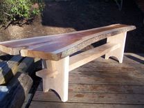 Asian Style Cherry Slab Bench 5 small
