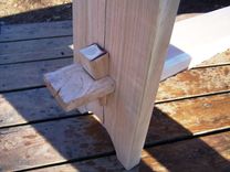 Asian Style Cherry Slab Bench 6 small