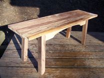 Rustic Spalted Maple Bench 3 small
