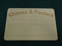 Engraved Bamboo Cutting Board | Personalized Logo, Custom Design 3 small