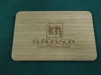 Engraved Bamboo Cutting Board | Personalized Logo, Custom Design 4 small