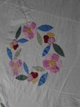 Appliqued Quilt Of Flower Rings 2 small