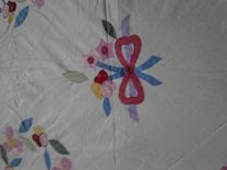 Appliqued Quilt Of Flower Rings 3 small