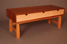 Sapele Low Bench With Ebony Detail. 1 small