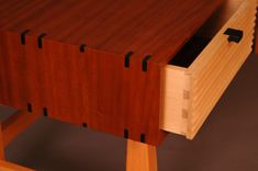 Sapele Low Bench With Ebony Detail. 2 small