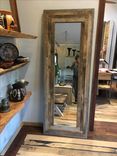 Reclaimed Wood Leaning Wall Mirror Or Door. 1 small