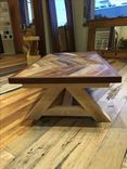 Reclaimed Chevron Teak Coffee Table 8 small