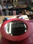 Wood / Leather Mirrors 2 small
