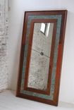 Wood / Leather Mirrors 3 small