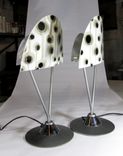 Custom Made Glass Lamp Panels For Vintage Italian Modernist Lamps 6 small