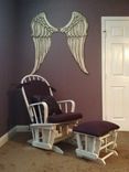 Angel Wings Wall Decor Wood Carving 2 small