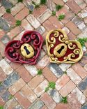 Hand Carved Angel Wings & Wood Wall Decor 2 small