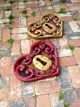 Hand Carved Angel Wings & Wood Wall Decor 3 small