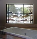 Custom Stained Glass In Master Bathroom 2 small