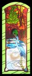 Heron And Stone Bridge In Stained Glass 1 small