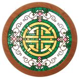 Luck - Chinese Character In Stained Glass 1 small