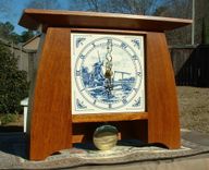 Limbert Mahogany Mantle Clock - Arts And Crafts Inspired 1 small