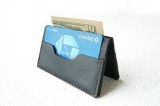 Bi-Fold Men's Leather Wallet Card Holder 3 small