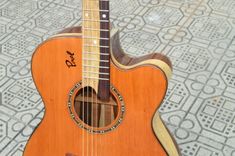 Pinol Guitars And Ukuleles Style Om-000  Solid Cocobolo Rosewood Body / Mahogany Top (Free Shiping) 10 small