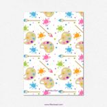 Art Party - Custom Double-Sided 5" X 7" Birthday Invitation 3 small