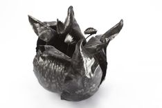 Hand Forged Steel Flower Sculpture With Surreal Imagery 1 small