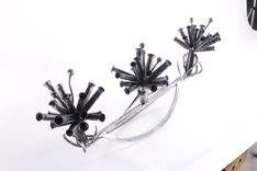Hand Forged Steel Abstract Sculpture 2 small