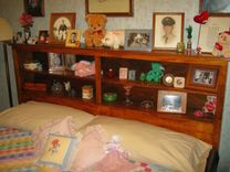 Pine Bedroom Suite (Chest, Dresser, Waterbed Frame W/ Storage) 1 small