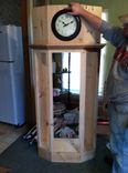 Corner Clock W/ Shelves 2 small
