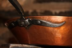 Handformed Copper Pan 2 small