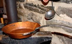Handformed Copper Pan 3 small