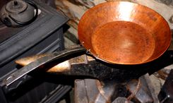 Handformed Copper Pan 4 small