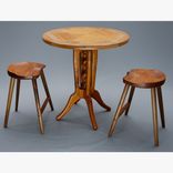 Caged Barley Twist Pub Table 2 small