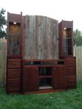 Cherry Entertainment Center With Reclaimed Back 3 small